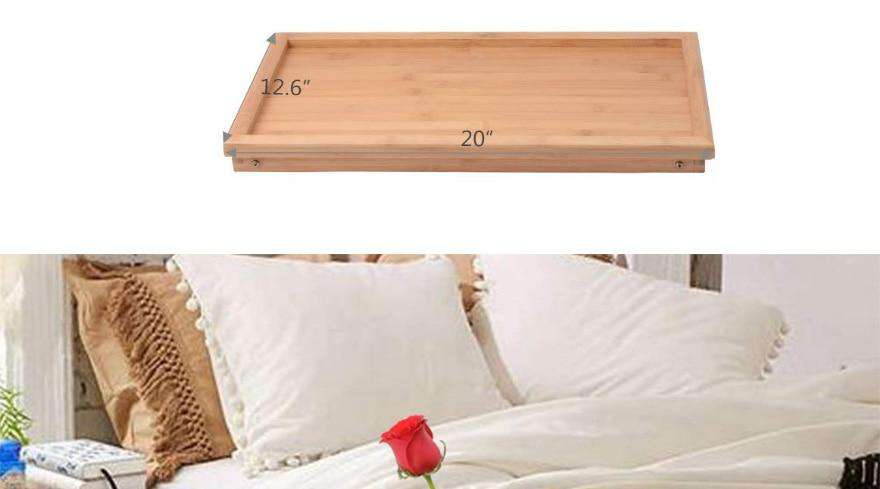 Wooden Folding Breakfast Table - Gustobene