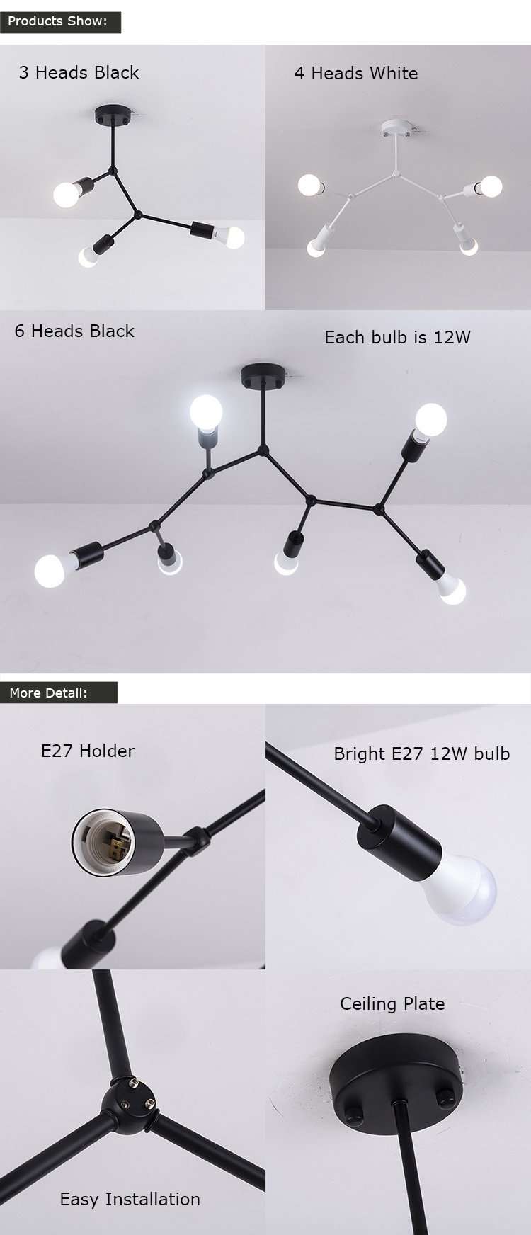 Modern LED Creative Lighting - Gustobene