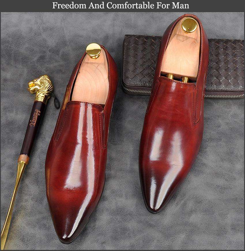 Italian Modern Men Casual Shoes - Gustobene