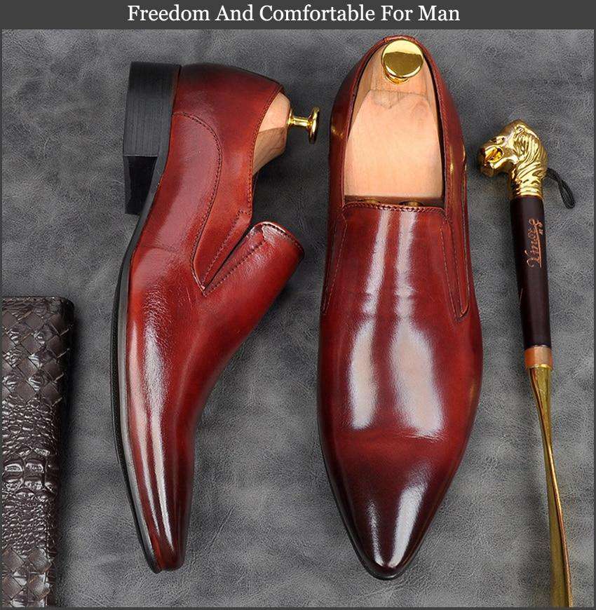 Italian Modern Men Casual Shoes - Gustobene