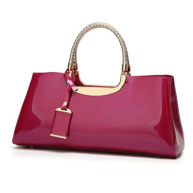 High Quality Patent Leather Women Bag Travel Shoulder bag for women 2018 Tote Italian Leather Handbags Sac A Main bolsa feminina - Gustobene