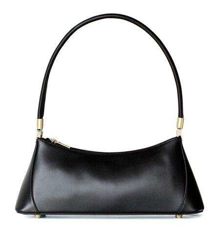 Camelia Italian Vintage Retro Shoulder Bag Made of Genuine Cow Leather - Gustobene