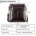 New Italian Small Briefcase Shoulder Bag - Gustobene