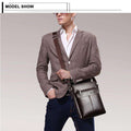 New Italian Small Briefcase Shoulder Bag - Gustobene