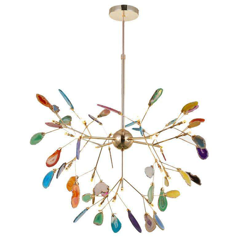 Modern LED Pink chandelier Italian Design - Gustobene