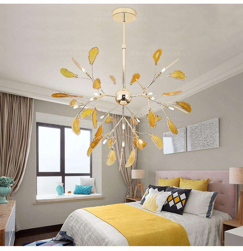 Modern LED Pink chandelier Italian Design - Gustobene