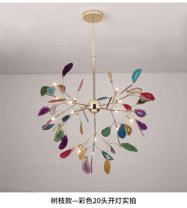 Modern LED Pink chandelier Italian Design - Gustobene
