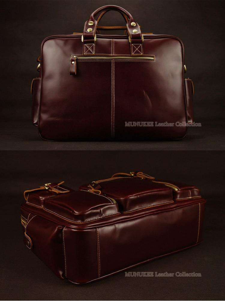 Luxury Genuine Leather Men's Travel Italian Bags - Gustobene