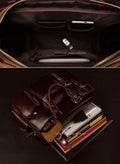 Luxury Genuine Leather Men's Travel Italian Bags - Gustobene
