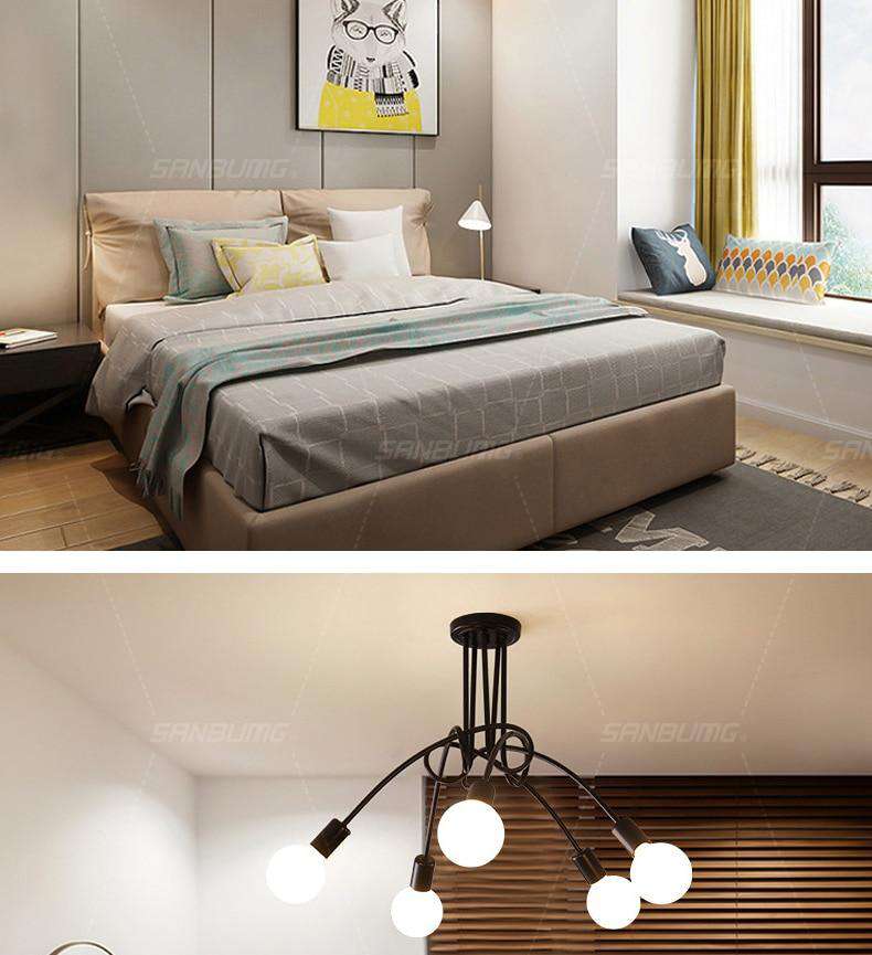 Modern Creative Curve Chandeliers - Gustobene