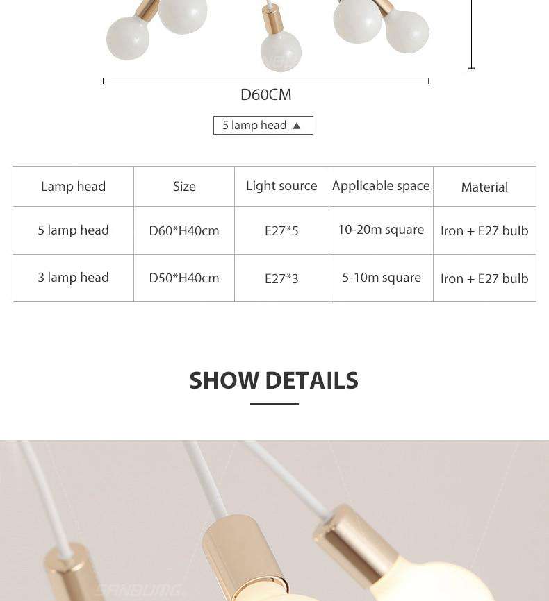 Modern Creative Curve Chandeliers - Gustobene