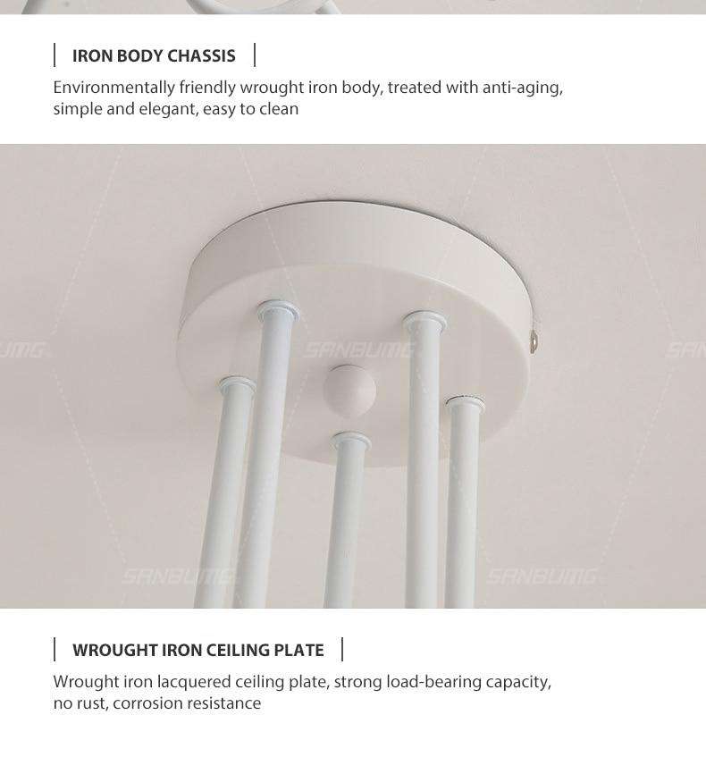 Modern Creative Curve Chandeliers - Gustobene