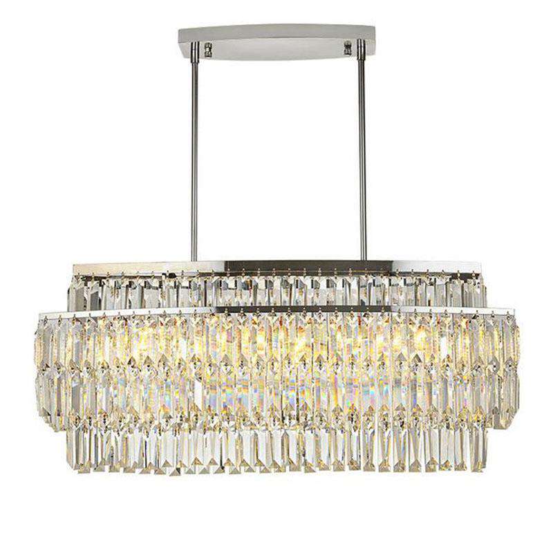 Led model crystal Pendant Lights Italian luxury room after the modern simple Nordic bedroom restaurant crystal Pendant Lights - Gustobene