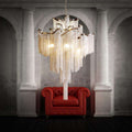 Italian Design Silver Art chandelier - Gustobene