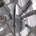 Italian Design Silver Art chandelier - Gustobene