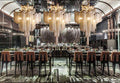 Italian Design Silver Art chandelier - Gustobene
