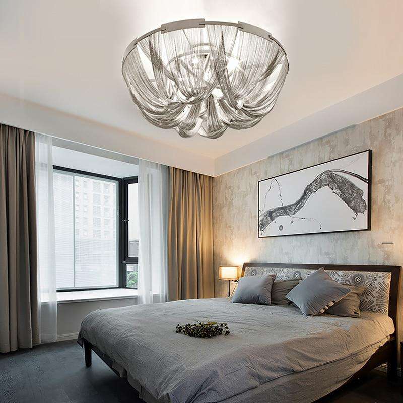 Italian Design Silver Art chandelier - Gustobene