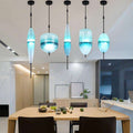 Nordic Art Venice Flow Lake Gradual Glass Chandelier Blue Chromatography Italian Design lustre avize modern salon Drop ship - Gustobene