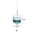 Nordic Art Venice Flow Lake Gradual Glass Chandelier Blue Chromatography Italian Design lustre avize modern salon Drop ship - Gustobene