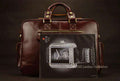 Luxury Genuine Leather Men's Travel Italian Bags - Gustobene