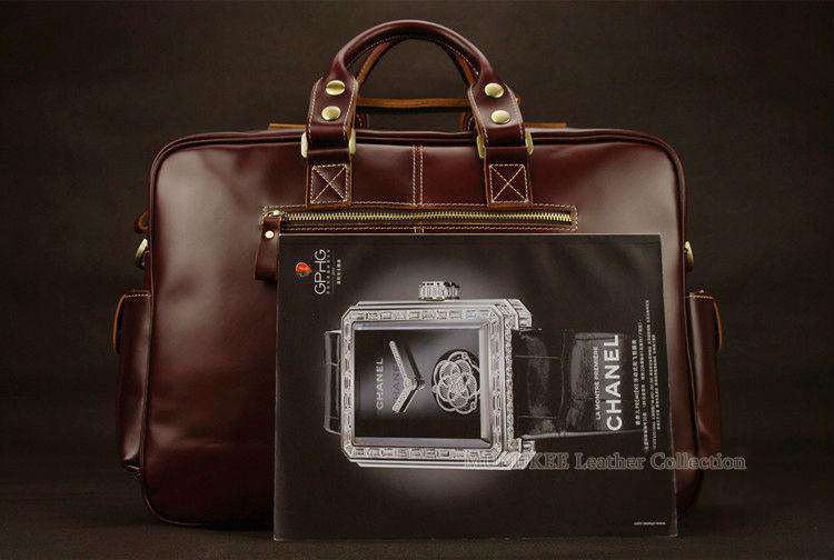 Luxury Genuine Leather Men's Travel Italian Bags - Gustobene