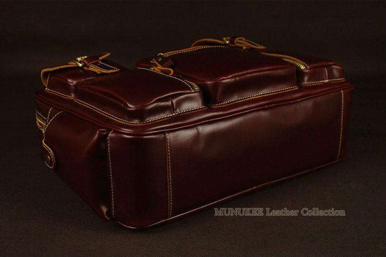 Luxury Genuine Leather Men's Travel Italian Bags - Gustobene