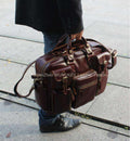 Luxury Genuine Leather Men's Travel Italian Bags - Gustobene