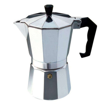 Aluminium Moka Pot Octangle Coffee Maker For Mocha Coffee Black Coffee Italian Coffee Practical Gift Easy Clean Up - Gustobene