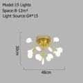 Italian Design Tree Branch Chandeliers Living Room Bedroom Kitchen stairwell chandelier Indoor stairwell romantic chandelier - Gustobene