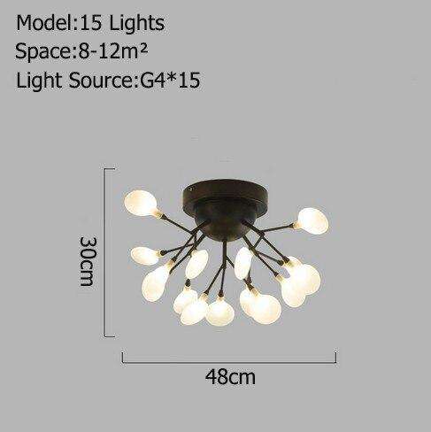 Italian Design Tree Branch Chandeliers Living Room Bedroom Kitchen stairwell chandelier Indoor stairwell romantic chandelier - Gustobene