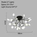 Italian Design Tree Branch Chandeliers Living Room Bedroom Kitchen stairwell chandelier Indoor stairwell romantic chandelier - Gustobene