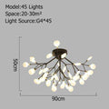 Italian Design Tree Branch Chandeliers Living Room Bedroom Kitchen stairwell chandelier Indoor stairwell romantic chandelier - Gustobene