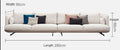 Nordic fabric sofa Simple modern self-contained small apartment  Italian minimalist 3 person living room sofa - Gustobene