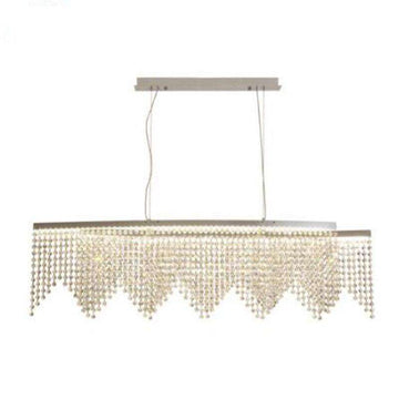 Led Italian luxury chandeliers Lights model room after the modern simple Nordic bedroom restaurant crystal chandeliers - Gustobene