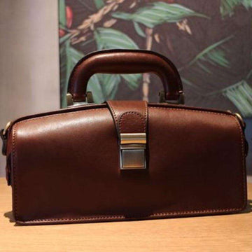 Top Quality Italian Cowhide Designer Doctor Bags Women Luxury Genuine Leather Handbags Shoulder Crossbody Bag Female Pillow - Gustobene