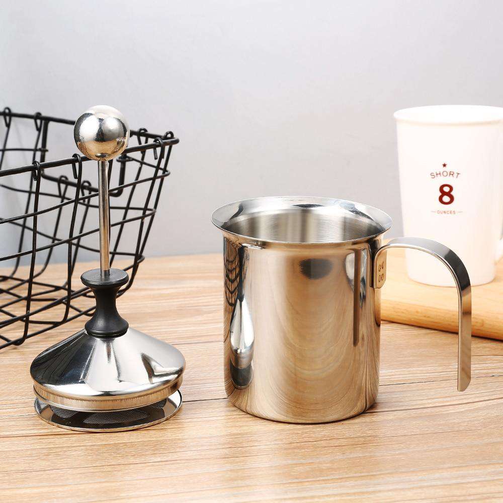 Manual Stainless Steel Frothing Pitcher - Gustobene