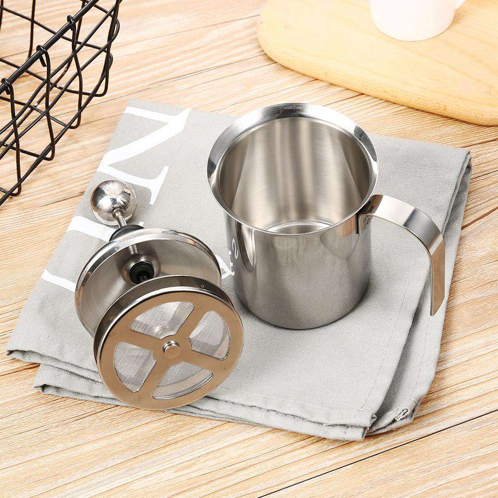 Manual Stainless Steel Frothing Pitcher - Gustobene