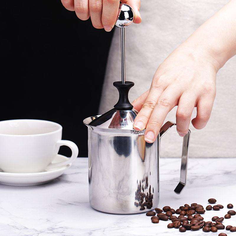 Manual Stainless Steel Frothing Pitcher - Gustobene