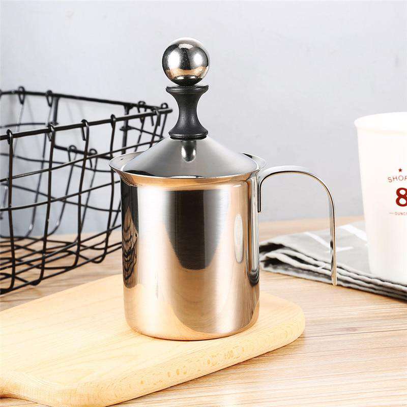 Manual Stainless Steel Frothing Pitcher - Gustobene
