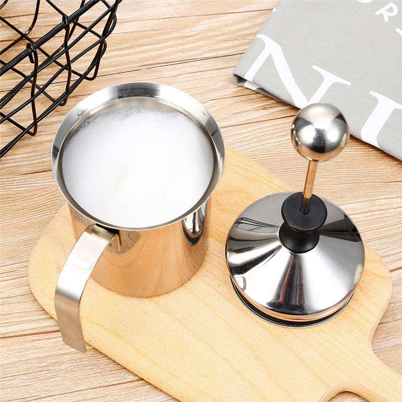 Manual Stainless Steel Frothing Pitcher - Gustobene