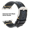 Handmade Italian Cow Leather Strap Watch Band For Apple Watch 44mm 40mm 42mm 38mm Series 5 4 3 2 iWatch Watchbands - Gustobene
