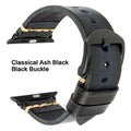 Handmade Italian Cow Leather Strap Watch Band For Apple Watch 44mm 40mm 42mm 38mm Series 5 4 3 2 iWatch Watchbands - Gustobene