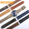 24MM Italian Retrol Cow Leather Watchband for Luxury Universal Watches Strap Band For P-anerai Man PAM Bracelet Handmade Tool - Gustobene