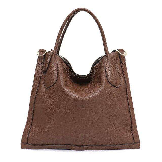 SC Designer Brand Large Flat Shoulder Tote Bag Ladies Italian Luxury Leather High Quality Handbag Laptop Work Crossbody Bags - Gustobene