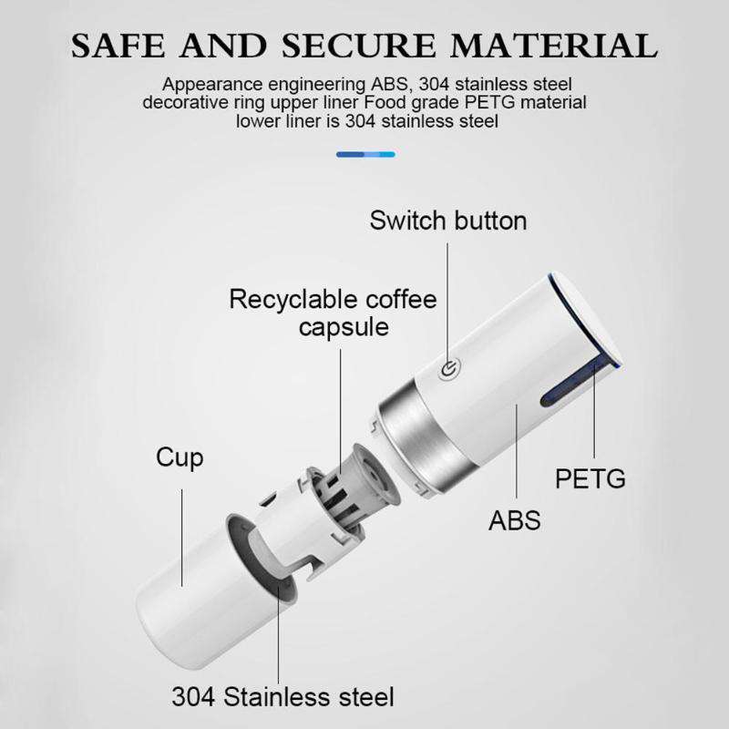 Ground Mini Portable Coffee Maker - Gustobene