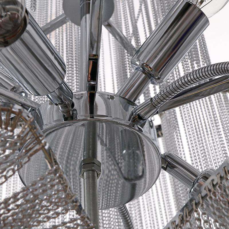 Italian Design Silver Art chandelier - Gustobene