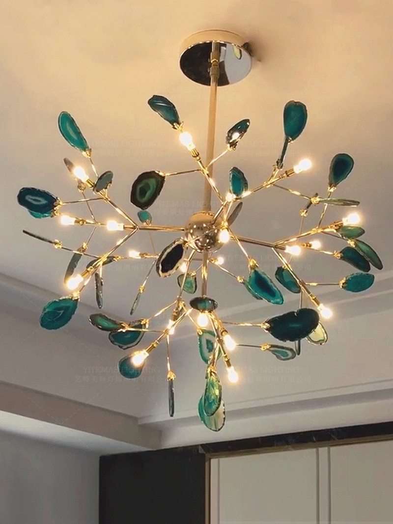 Modern LED Pink chandelier Italian Design - Gustobene