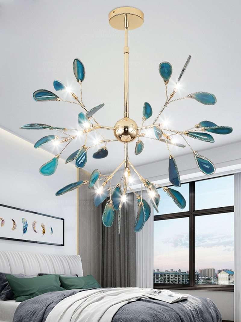 Modern LED Pink chandelier Italian Design - Gustobene