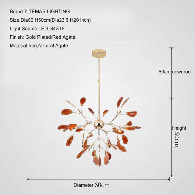 Modern LED Pink chandelier Italian Design - Gustobene