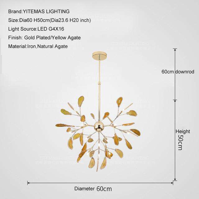Modern LED Pink chandelier Italian Design - Gustobene